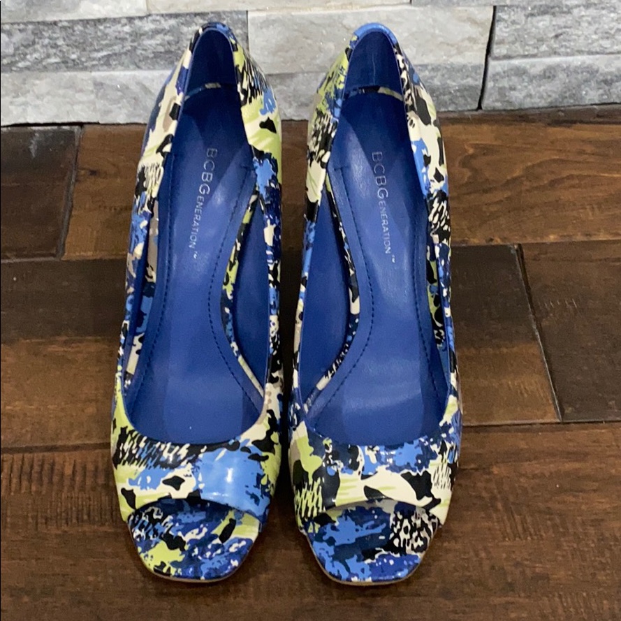 Multicolor Bcbgeneration Open Toe Heels